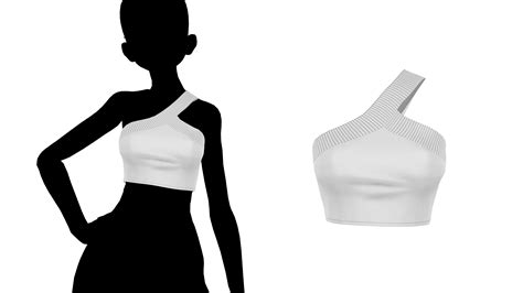 Mmd Sims 4 One Strap Tank Top By Fake N True On Deviantart