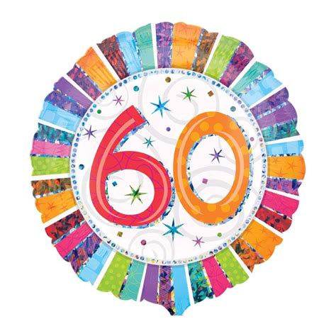 Wer mit facebook glückwünsche zum 60. Helium-Luftballon „60. Geburtstag" | Geschenkidee.de