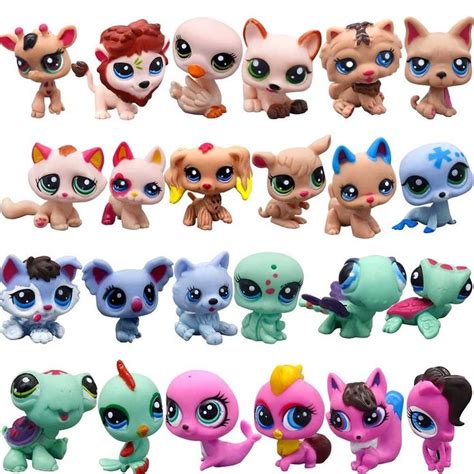 24pcsset Littlest Pet Shop Big Eyes Hasbro Lps Animal Kids Xmas Ts