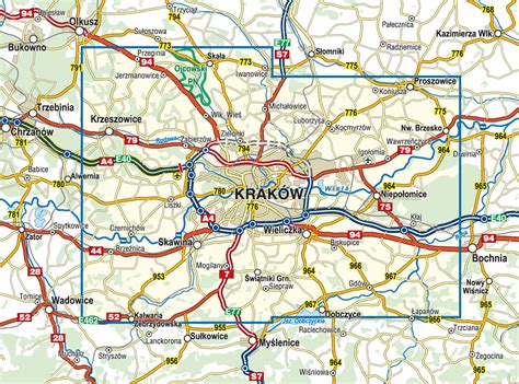 Okolice Krakowa Mapa Turystyczna Compass