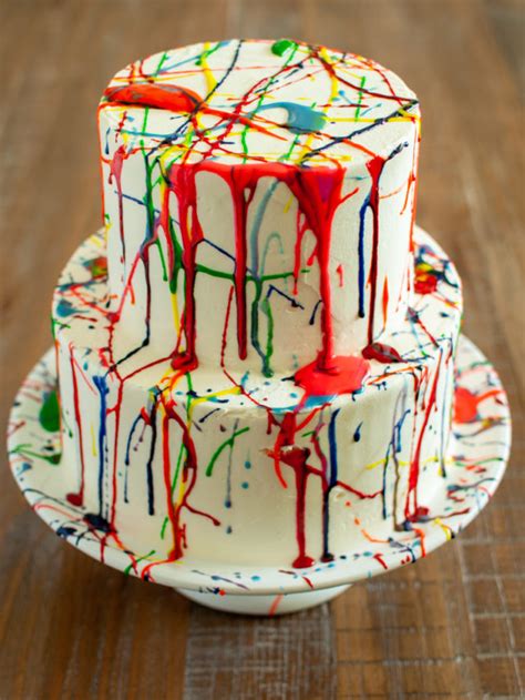 How To Make A Splatter Paint Cake Tabethas Table