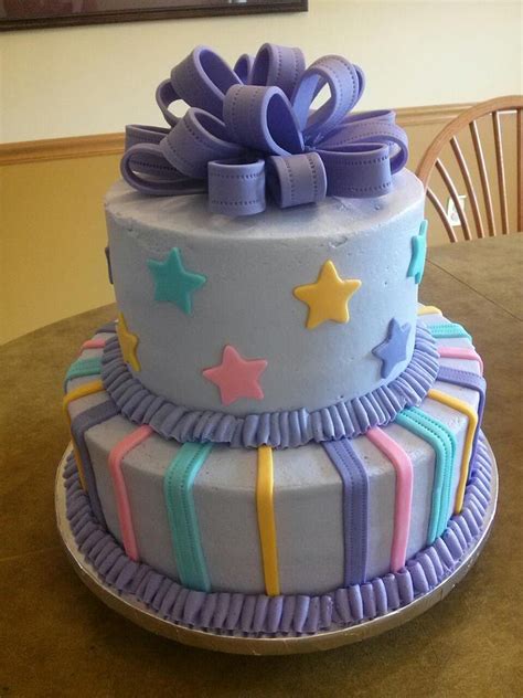 I was generally pleased with my mother's day cake, though i wish i had made the pot look a little better. Simply Sweet: Baby Shower Cake with Stripes, Stars, and ...