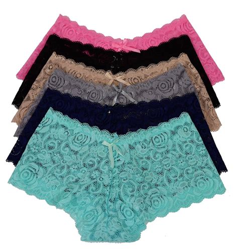 Lace Boyshort Underwear Pack Of 12 Women Panty S P6662