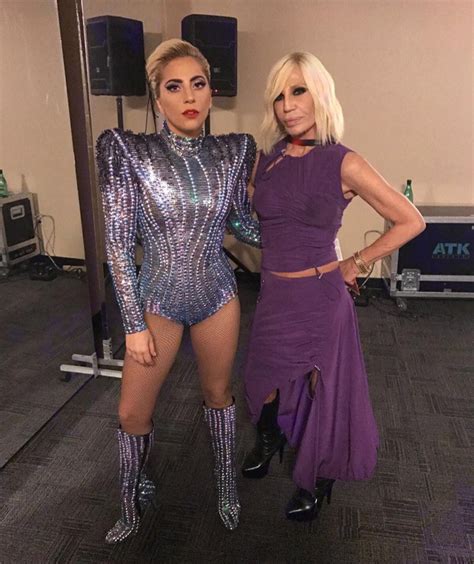 Lady Gaga Wears Atelier Versace For Spectacular 2017 Super Bowl Performance