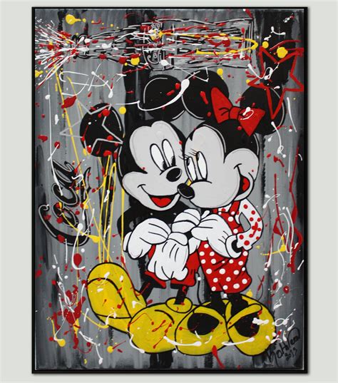 Mickey Mouse Art Painting Minnie Mouse Wall Art Large Wall Art