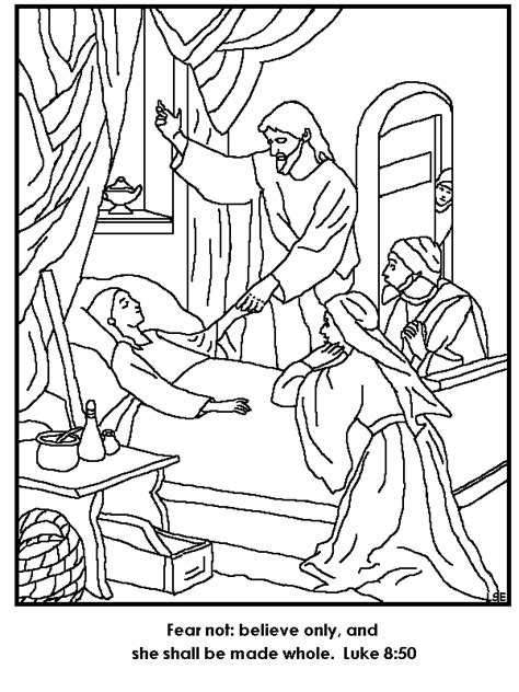 Jesus Heals The Sick Pages Coloring Pages