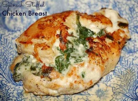 Use leftover chicken breast in this substantial healthy soup. Spinach Stuffed Chicken Breast | Faithfully Free