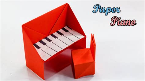 Easy Paper Piano How To Make Origami Paper Piano Diy Paper Craft