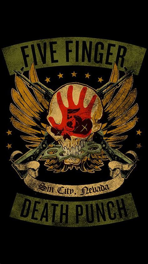 Ffdp Five Finger Death Punch Five Finger Death Punch Skull Logo