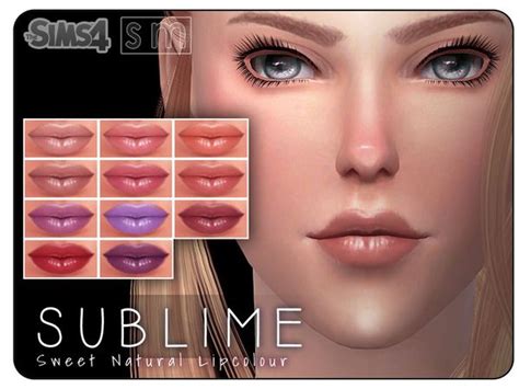 The Sims Resource Sweet Natural Lip Colour By Screaming Mustard • Sims
