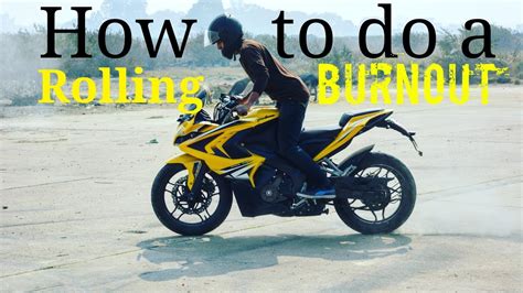 How To Do A Rolling Burnout Youtube