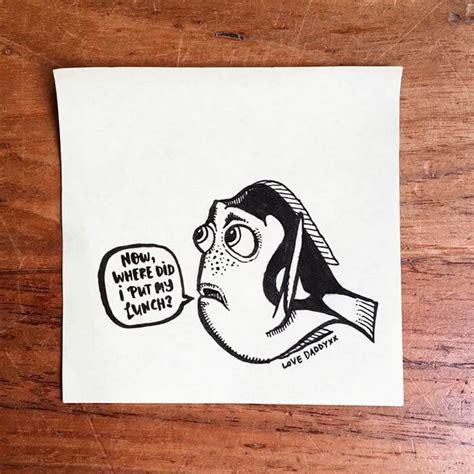 Dad Creates Cool Post It Note Art For His Daughter Every Day For Three