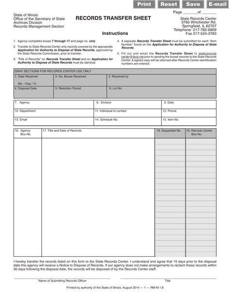 Form Rm M18 Fill Out Sign Online And Download Fillable Pdf