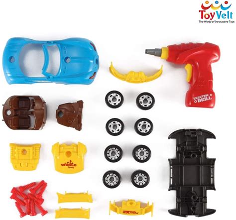 Buy Racing Car Kit For Kids Take Apart Toys With Electric Drill With