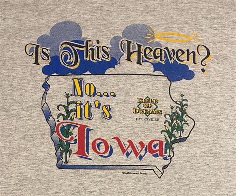Is This Heaven No Its Iowa Field Of Dreams Graphic Tee Etsy