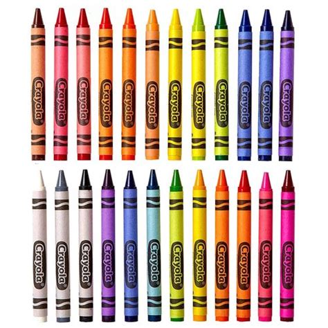 Crayon Multi Color Crayola Stick Pencils Assorted Colors 24 Count At