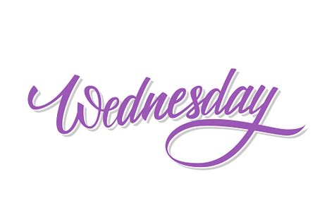 Wednesday Day Of The Week Hand Drawn Lettering