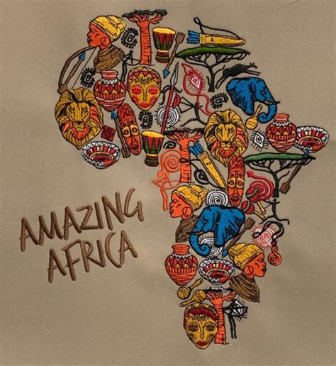 Amazing Africa Embroidery Pattern Etsy Uk