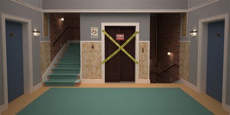 Artstation The Big Bang Theory Stairwell