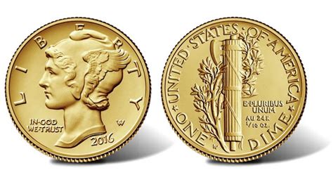 2016 Mercury Dime Gold Coin Images And Mintage Unveiled Coin News