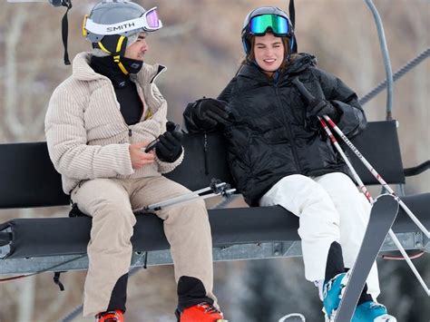 Singer Joe Jonas Goes Skiing With Model Stormi Bree After They Were Spotted Boarding A Private