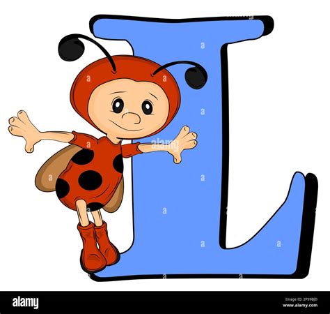L Is For Ladybug Stock Photo Alamy