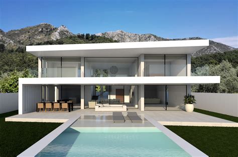 Even a small villa should have a garden. The Parallax House by Modern Villas - Modern Villas
