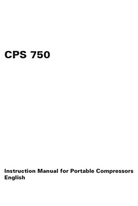 Chicago Pneumatic Cps 750 Instruction Manual Pdf Download Manualslib