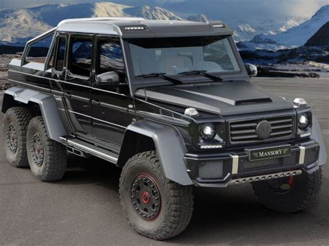 Mansory specialise in carbon fibre and the individualisation of luxury vehicles. Mansory propose le Mercedes G63 6x6 personnalisé de ...