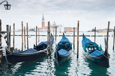 Venetian Gondolas Stock Image Image Of Beautiful City 69193799