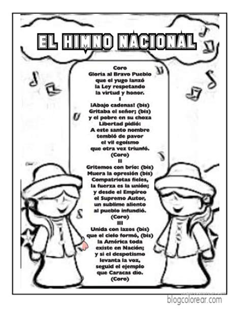 Himno Nacional De Venezuela Para Imprimir Descargar