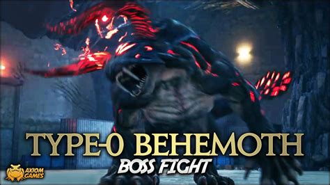Ff7 Remake Type 0 Behemoth Boss Fight Youtube