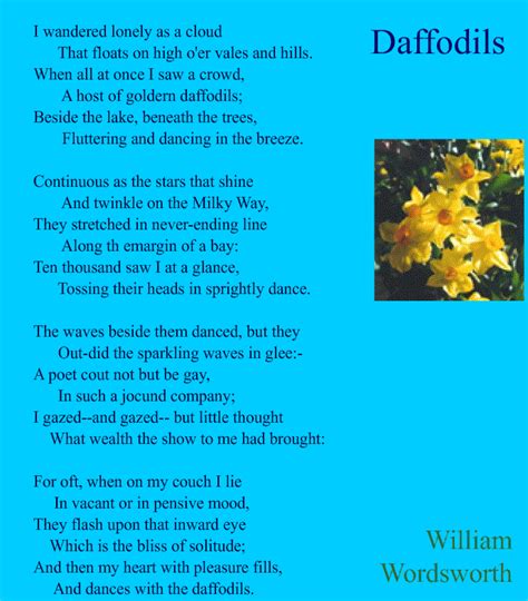 Poems Daffodils William Wordsworth