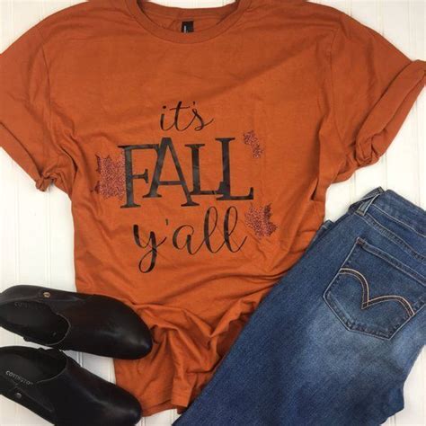 Fall Tshirt Its Fall Yall Shirt Autumn Shirt Fall Etsy Fall