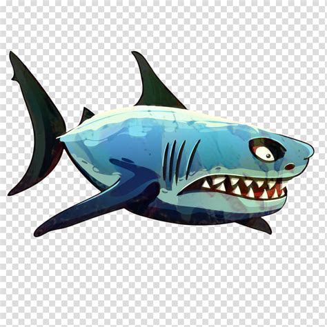 Great White Shark Tiger Shark Cartoon Cartilaginous Fishes