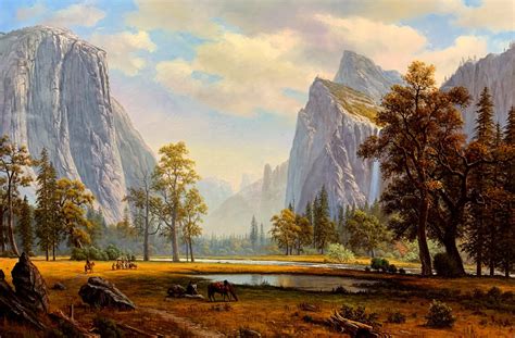 Yosemite Landscape Painting 33x46 Oil On Canvas By Ronnie Hedge