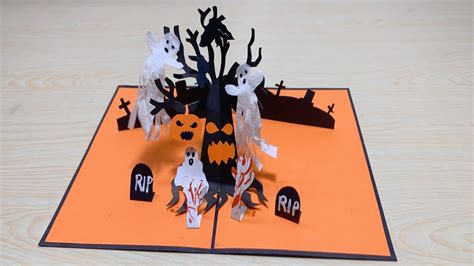 Diy Halloween Pop Up Card Pop Up Card Spooky Card Dg Handmade