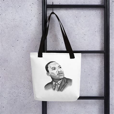 Martin Luther King Jr Portrait Tote Bag 100 Of Profit Etsy