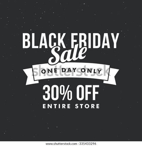 Black Friday Sale Ad Template Retro Stock Vector Royalty Free 335433296