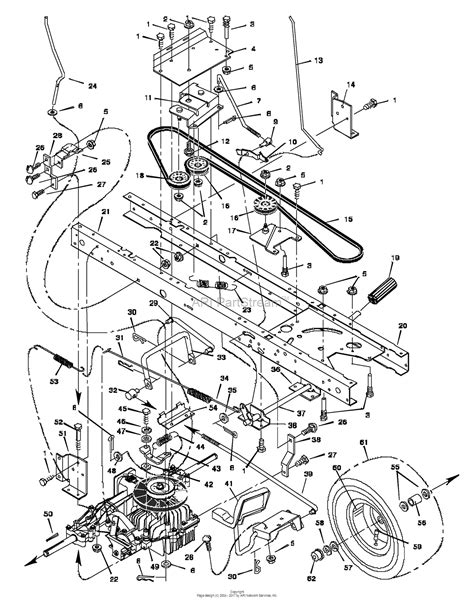 Murray 46567x6a Lawn Tractor 1997 Parts Diagram For Motion Drive