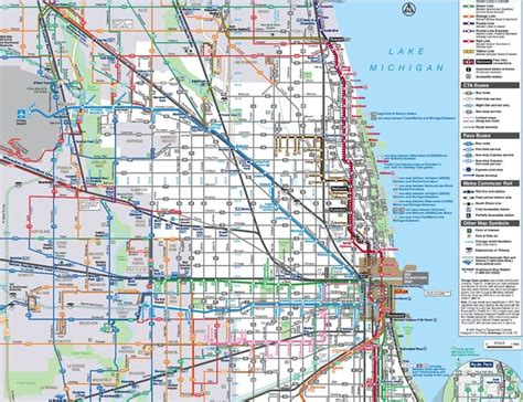 Chicago Transit Authority Map Chicago Pinterest