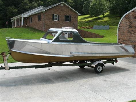 1957 Crestliner Voyager Patrol Hardtop Aluminum Boat Vintage Aluminum