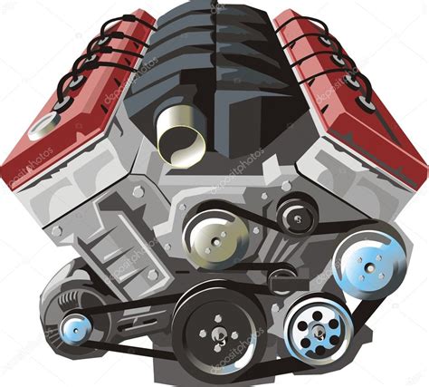 Car Engine — Stock Vector © Kokandr 7627302
