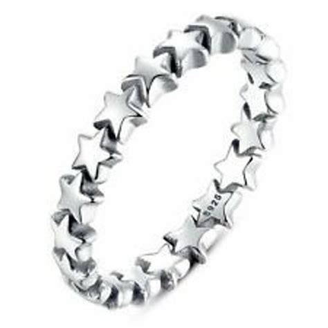 Solid 925 Sterling Silver Star Ringavailable In 20 Different Ring Sizes
