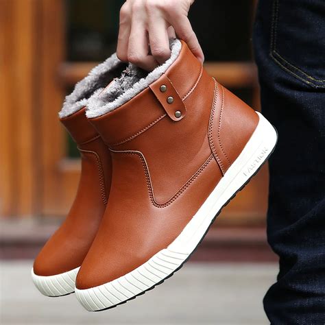 2018 New Men Winter Plush Comfortable Boots Warmeast Snow Boots