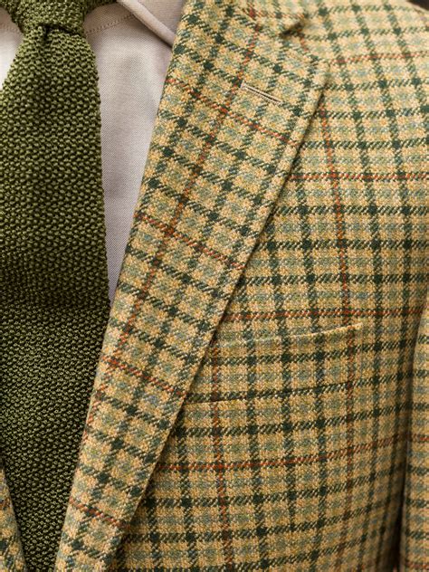 Bladen Gunton Gunclub Tweed Jacket Green Tweed Gentlemens Clothier