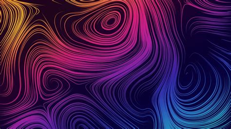 Desktop Wallpaper Abstract Pattern Curvy Lines Hd Image Picture