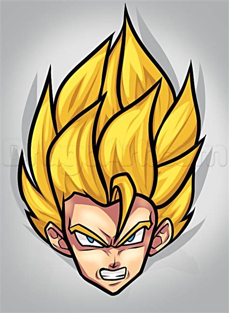 He is capable of changing his different colors. How To Draw A Super Saiyan Easy by Dawn | Goku drawing ...