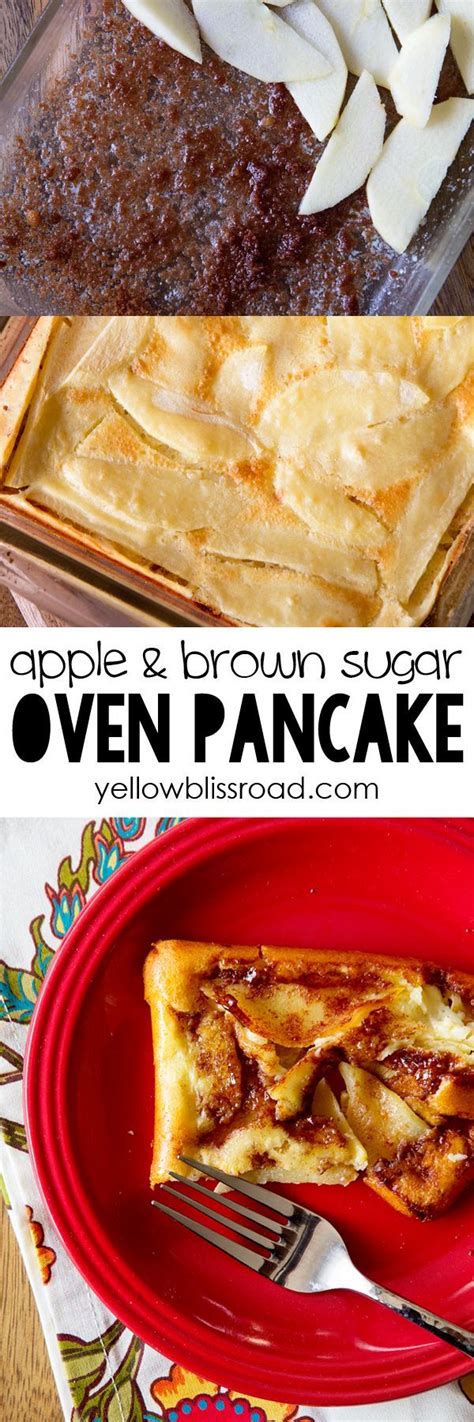 Apple And Brown Sugar Oven Baked Pancake Yellow Bliss Road Oven