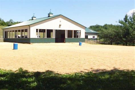 It can range from $25,000. Horse Farm in Raphine, VA | Covered Riding Arenas ...